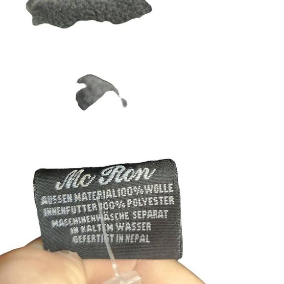 Colorful Confetti Wool Coat McRon Extra Warm Removable Hood Fleece Lined Jacket - Picture 2 of 13